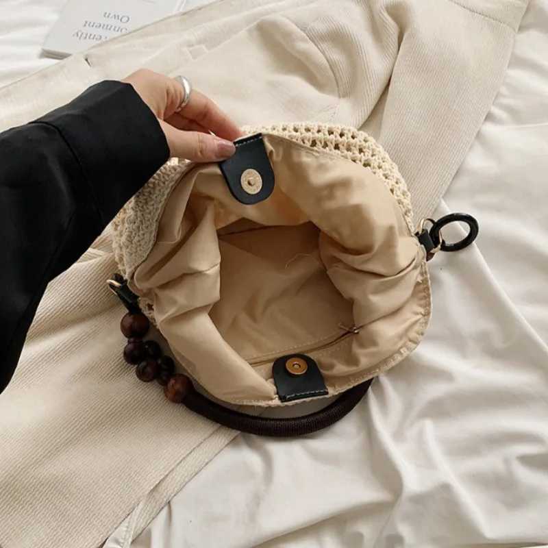 Beach Summer Bag for Women Mesh Woven Shoulder Bag Adjustable Strap Handbag Large Capacity Hobo Bag for Travel Vacation XJ250704