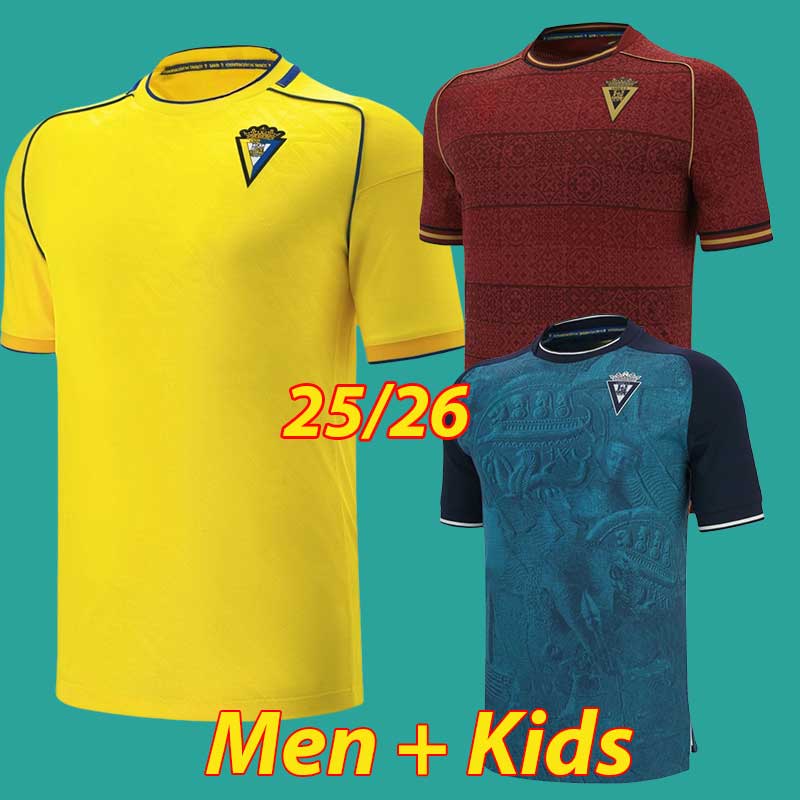 2025 2026 Cadiz soccer jerseys CADIZ CF CAMISETA 25 26 LOZANO ALEX Special eidtion Bodiger Juan Cala away home T.Bongonda SOBRINO men kids Kit football shirts