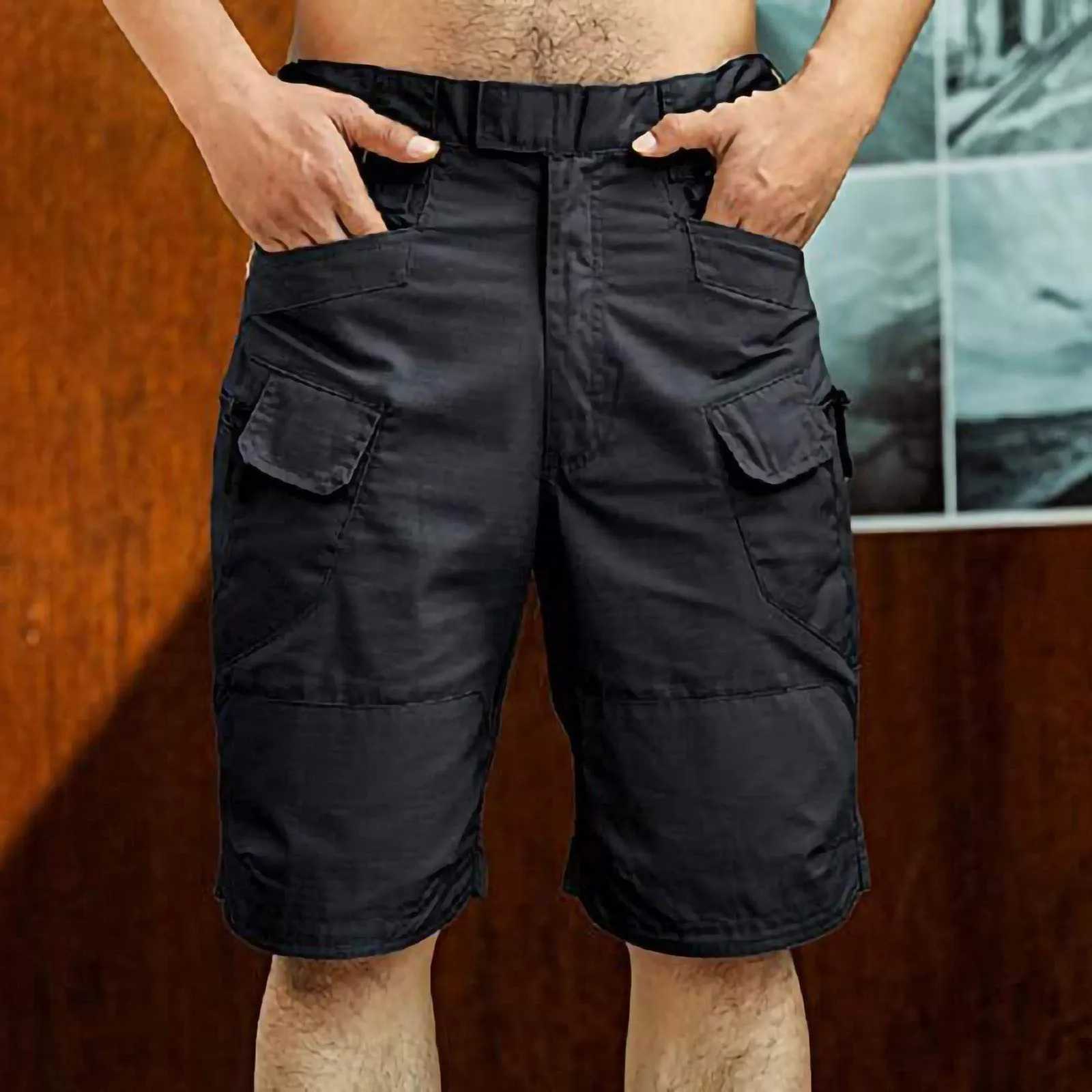 Mens Cargo Shorts Casual Multi-pocket Overalls Summer Military Sports Short Pants Loose Soft and Comfy Versatile Shorts W250705