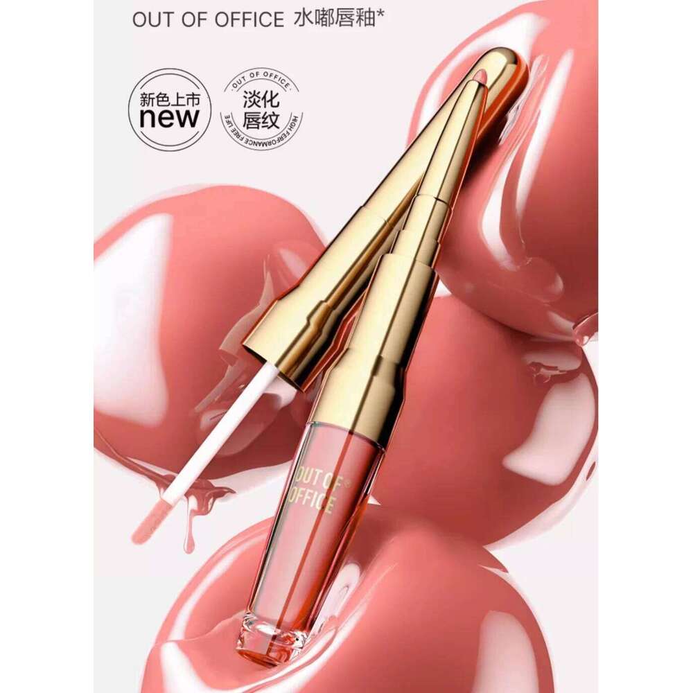 OUT OF OFFICE OOO Double-end Lipgloss and Lipliner Juicy Watery Liquid lipstick Soft Mist Lip Pencil Original Makeup Cosmetics X25070