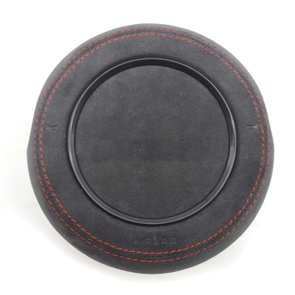 For Audi A4 B8 A3 8V white black red Alcantara Steering wheel decorative cover painting black painting silver