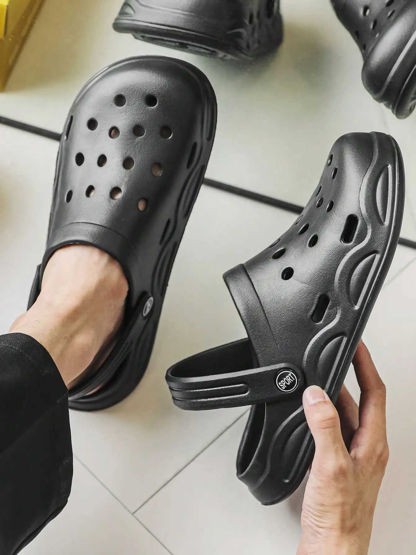 Summer Womens Clogs Casual and Versatile Garden Shoes Couples Environmentally Friendly Eva Slippers Dual-Use Beach Slippers XJ250704