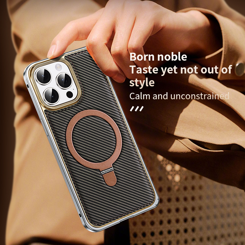 High-Density Aramid Smartphone Sleeve for Model iPhone 16 Series- Supports Contact-Free Recharge