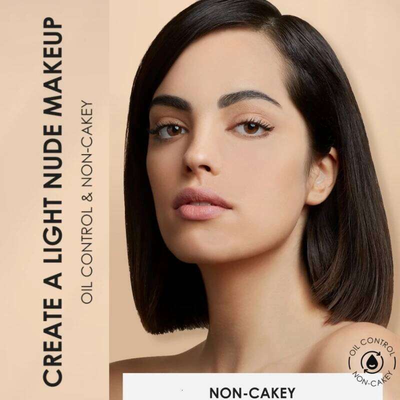 FOCALLURE 3 Colors Make Up Face Brighten Oil-control Nude Pressed Powder Foundation Makeup Base Cosmetics X250705