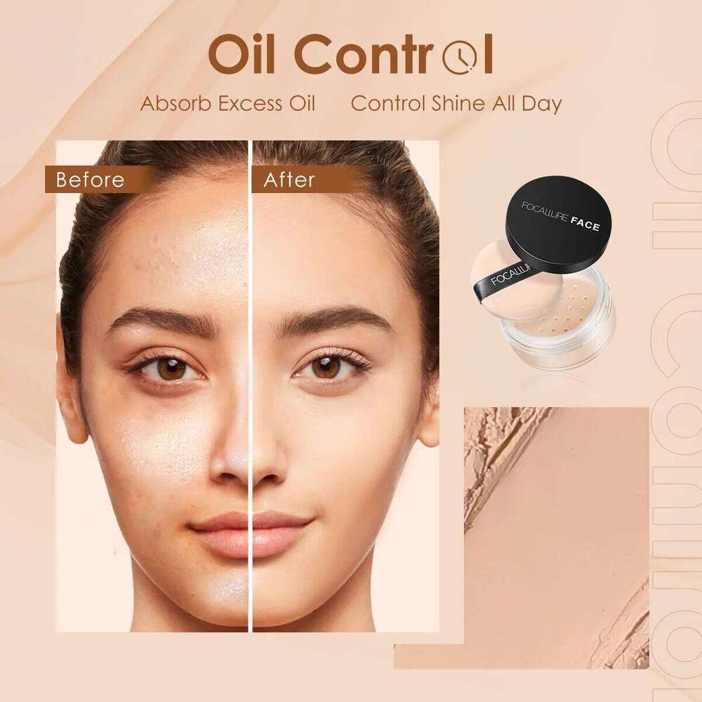 Focallure Invisible Finish Setting Translucent Natural Soft Makeup Oil Control Face Loose Powder X250705