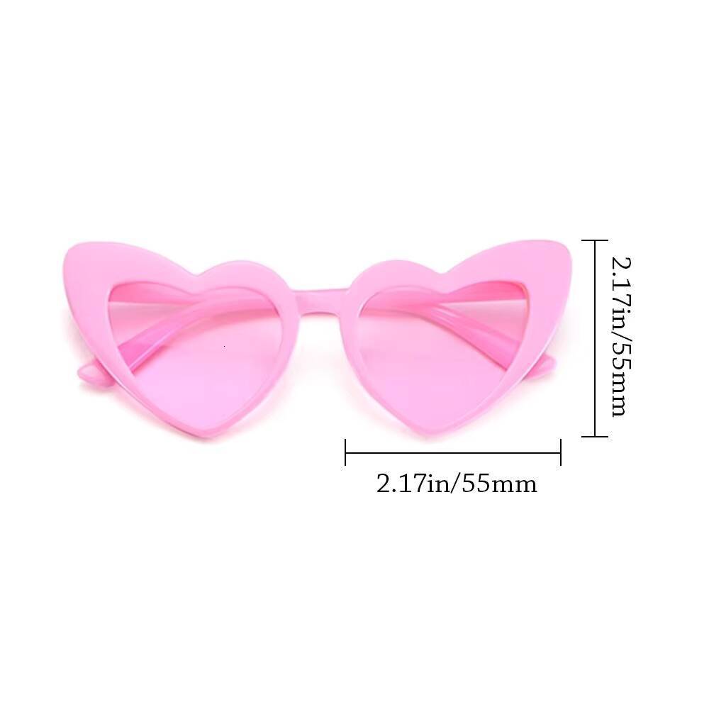 Lovely For Girls Shaped Childrens Sunglasses Unique Heart Glasses Children Kids Sunglass Costume Accessory ddmythur Z260305