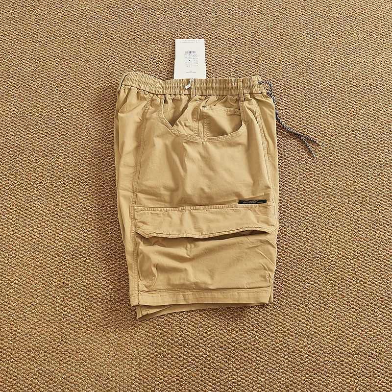 2025 Summer New Arrival | American Heavyweight Vintage Stretch Cargo Shorts | Trendy Relaxed 5-Inch Inseam Mens Casual Shorts W250705