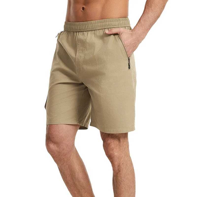 6XL Cargo Shorts Men Sports Multi Pocket Shorts Cotton Summer Casual Short Pants Plus Size Fashion Solid Drawstring Shorts W250705