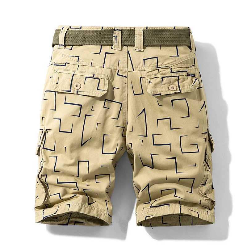 Summer New Cotton Cargo Shorts Men Fashion Hot Casual Shorts Army Tactical Military Short Pants Men Loose Pocket Men Shorts W250705