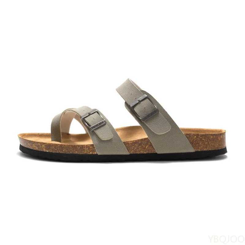 2025 Summer Womens Shoes Fashion cork Slippers Trendy couple beach shoes Casual comfortable flat slippers Zapatos HommeXJ250704