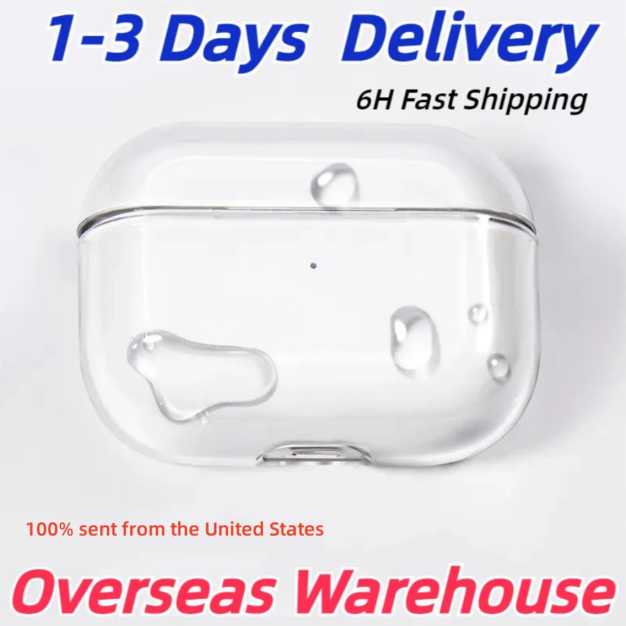 USA Stock For Airpods pro 2 3 4 5 air max earphones Accessories airpods 4 Silicone Cute Protective Headphone Cover air pro 2nd Generation Shockproof Case