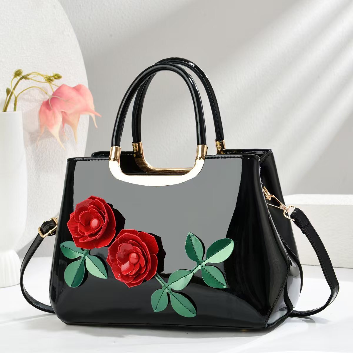 New Fashion Gradient Color Handbag Mature Shoulder Cross Bag Designer trend trend Bag Fashion Leather Gloss Women s Shoulder Bag