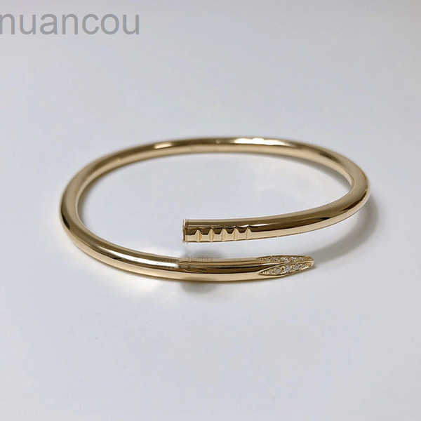 3/4MM Wide Classic Thin Narrow Bangle Bracelet Designer for Women Men Stainless Steel Plated Gold Nail Bracelet Fashion Designer Jewelry Woman Christmas Gift