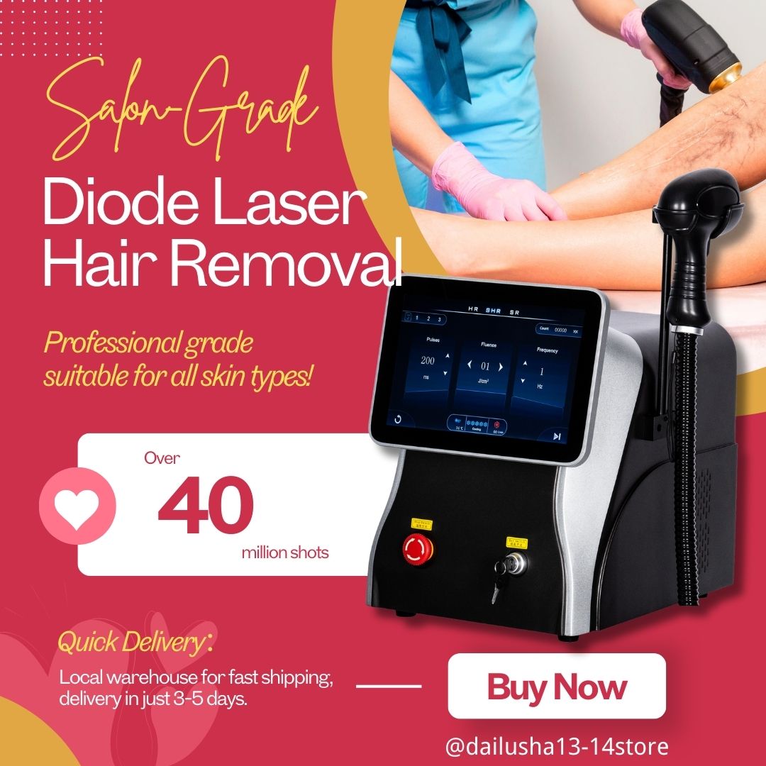 Professional Three Wavelength 755 808 1064nm Non Invasive Diode Laser Ice Titanium Permanent Painless Hair Removal Machine