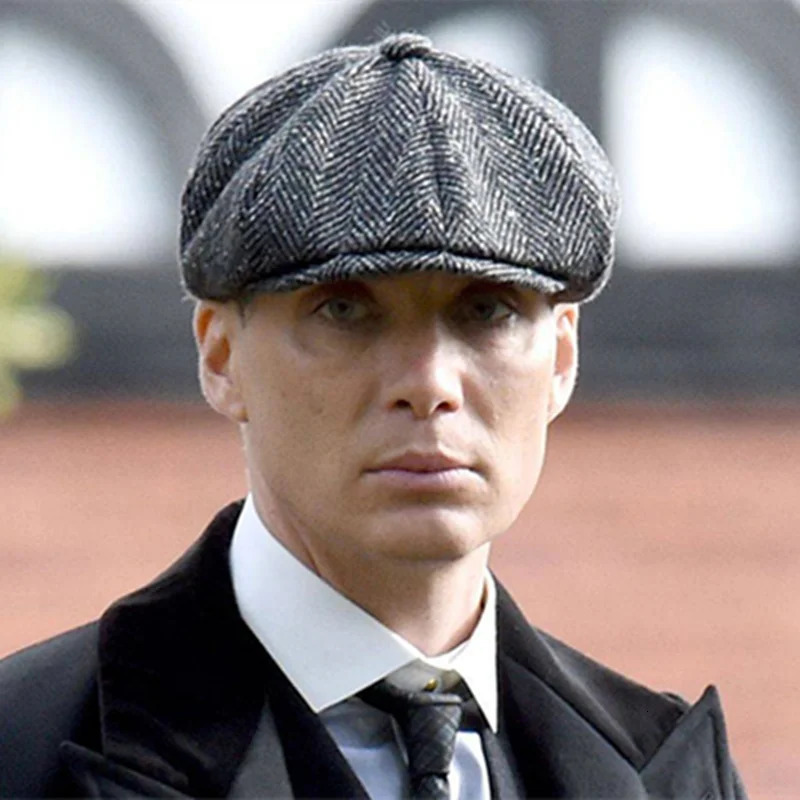 Vintage mens and womens octagonal hats British coarse floral blend gentlemens sboy beret painter 250703