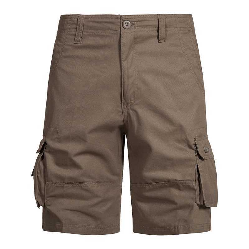 Men Casual Cargo Shorts Summer Cotton Work Shorts Big Pocket Large Size Straight Leg Men Utility Half Short Pants W250705