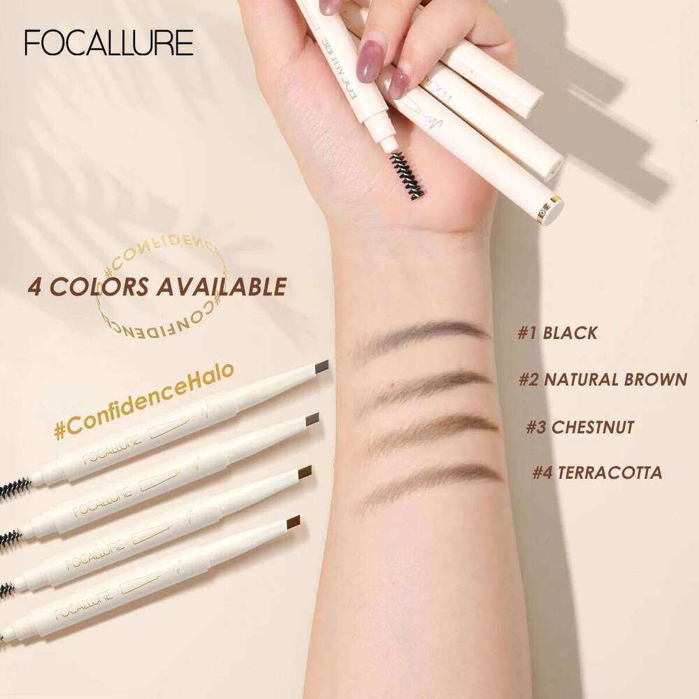FOCALLURE Eyebrow Sliding Design Soft Pencil Tip Ultra Fine Brow Pen Super Waterproof Natural Eye Makeup Cosmetics X250705
