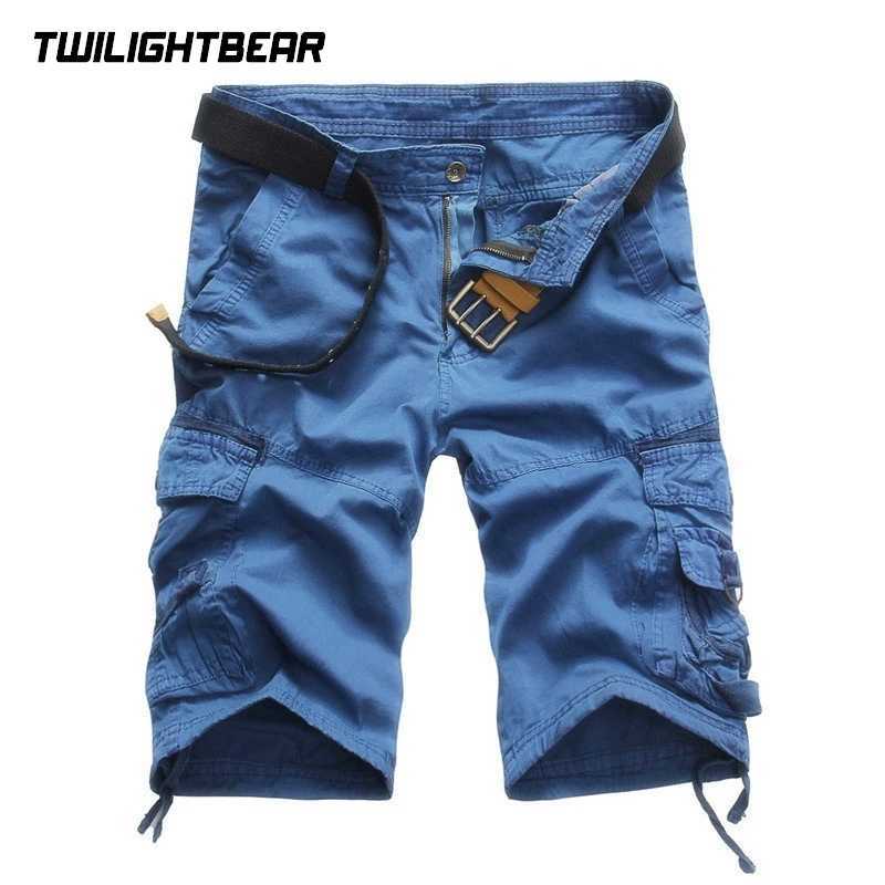 Summer Mens Cargo Shorts Multi Pocket Shorts High Quality Streetwear Cotton Camouflage Shorts Men Clothing Workwear Shorts AF9 W250705