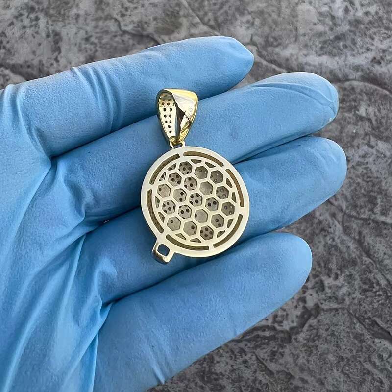 Hip Hop Pass Diamond Tester Bling Solid 925 Silver Iced Out GRA VVS Moissanite Zipper Mouth Face Pendant for Chain Men Women