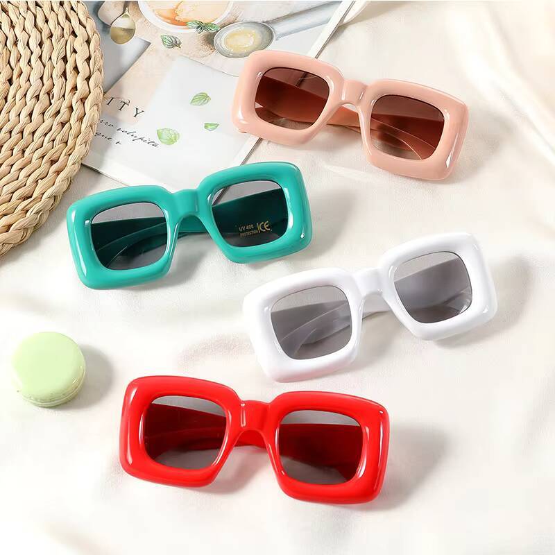 3-12 Years New Square Sunglasses for Boys Girls Y2K Retro Design Shades Candy Color Goggle Sun Glasses Kids Children Eyewear ddmythur Z260305