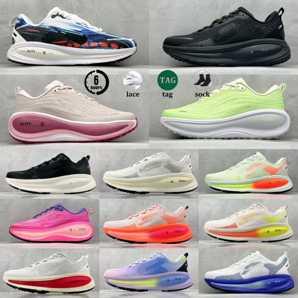 Designer 2025 Men Women Sneakers Vomero 18 Anthracite Grey Shadow Grey Cream Pink Triple Black White Outdoor Sports Trainers Running Shoes Size 36-46