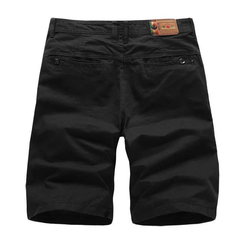 2023 Brand New Mens Cargo Shorts High Quality Black Military Short Pants Men Cotton Solid Casual Beach Shorts Men Summer Bottom W250705