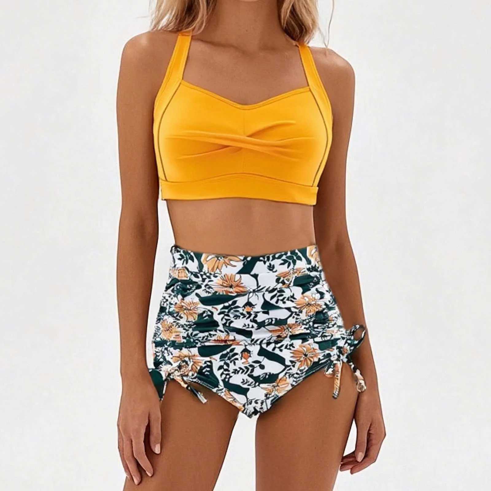 Fashion Womens Beach Bikini Set New In Bikini Sets For Women Swimsuit Tankini Swimsuit 2025 Summer Beachwear Bather XJ250624