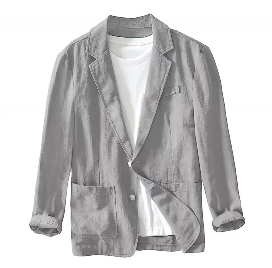 Men Blazers Turn Down Collar Suits Casual Blazer Single Breasted Jackets Long Sleeve Outerwear Cardigan Pockets Solid Button 250628