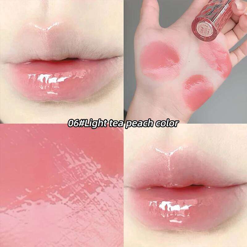 Gegebear Glass Crystal Translucent Glaze Moisturizing Mirror Long-lasting Lip Gloss