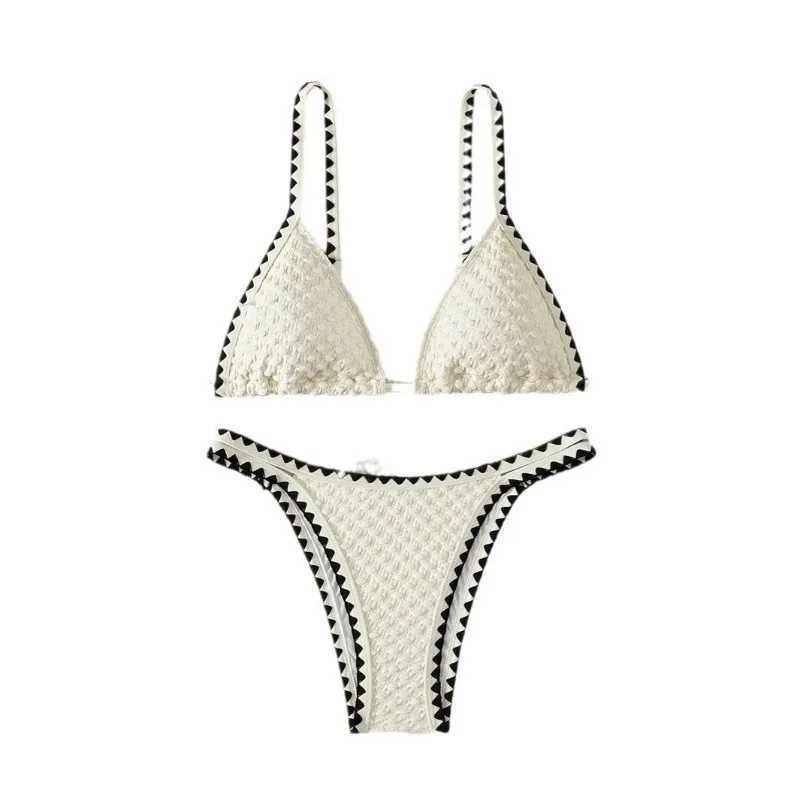 2025 New Moon Edge Kadn Seksi ki Paral Straplez Mayo Strap up gen Bikini Set Seksi Banyo Yzme Plaj Kyafeti XJ250624