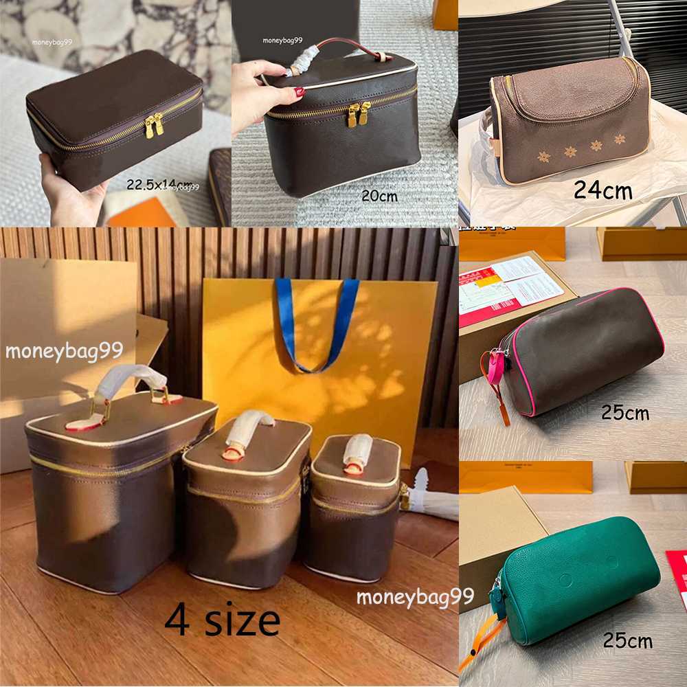 AAAAA Cosmetic Bags Cases women Makeup Bag Classic Luxury designer Double zipper men travelling Toiletry Travel Pouch Wash bag Purses Handbags High Quality baig bag