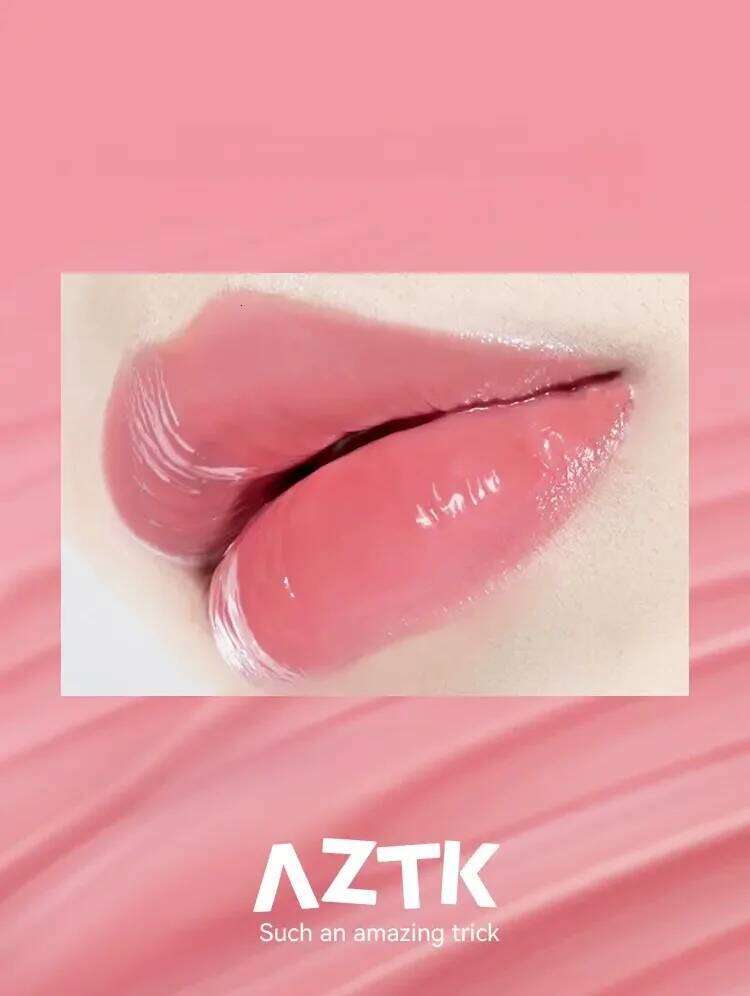 Aztk Frozen Water Mirror Glaze Mj02 Gloss Nude Autumn and Winter Moisturizing Mouth Red Lip d Woman X250705
