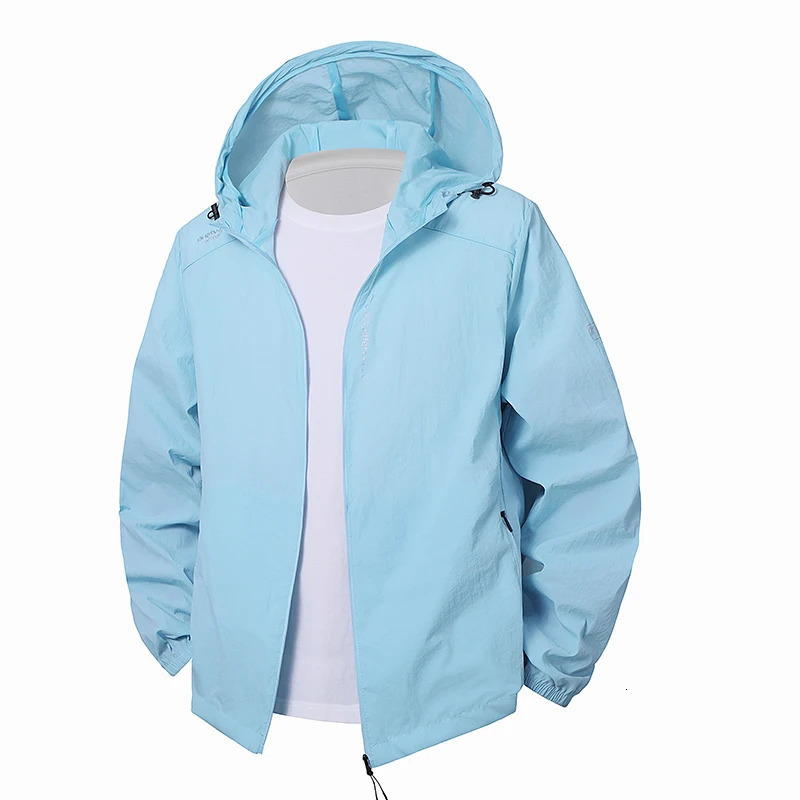Summer mens jacket sunscreen ice silk breathable skin clothes light and thin quickdrying UVproof men 250624
