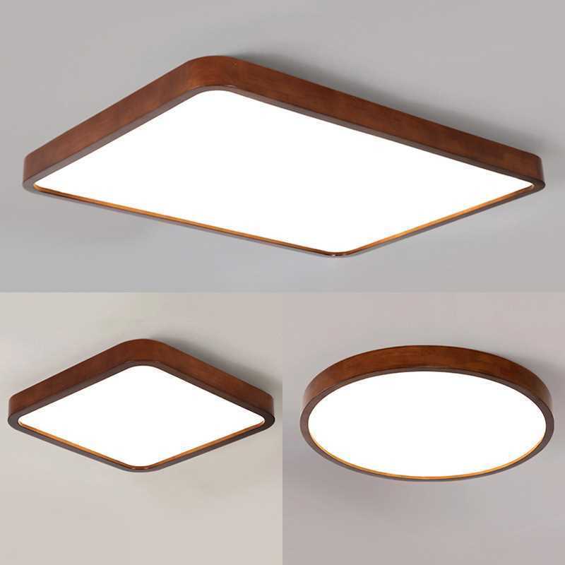 Ceiling Lights Elegant New Design Walnut Wood LED Ideal for Study Rooms and Bedrooms (Solid Wood) Chinese Style