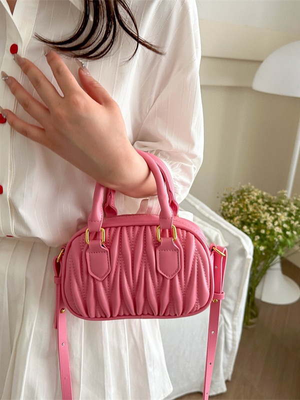 free shipping designer Yangqi Embroidery Thread Pillow Bag Korean Edition Xiaoxiangfeng Princess New Trendy Single Shoulder Crossbody Bag pink