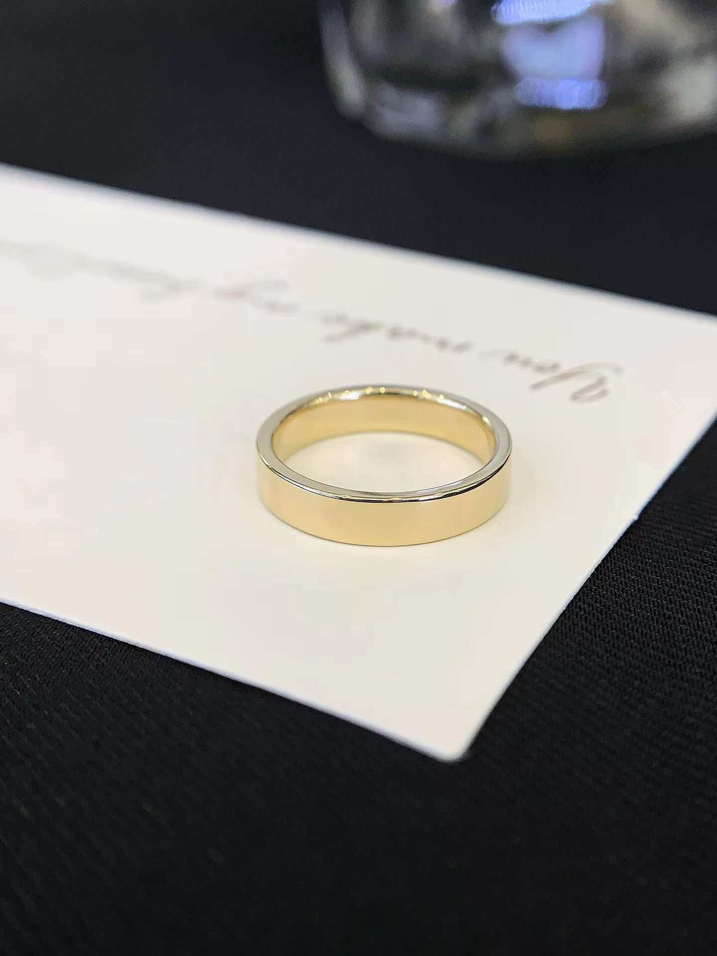 Custom 14K Yellow Gold Plated Cushion Cut Moissanite 2ct Classic Wedding Ring Stackable Diamond Wedding Ring Set for Couples