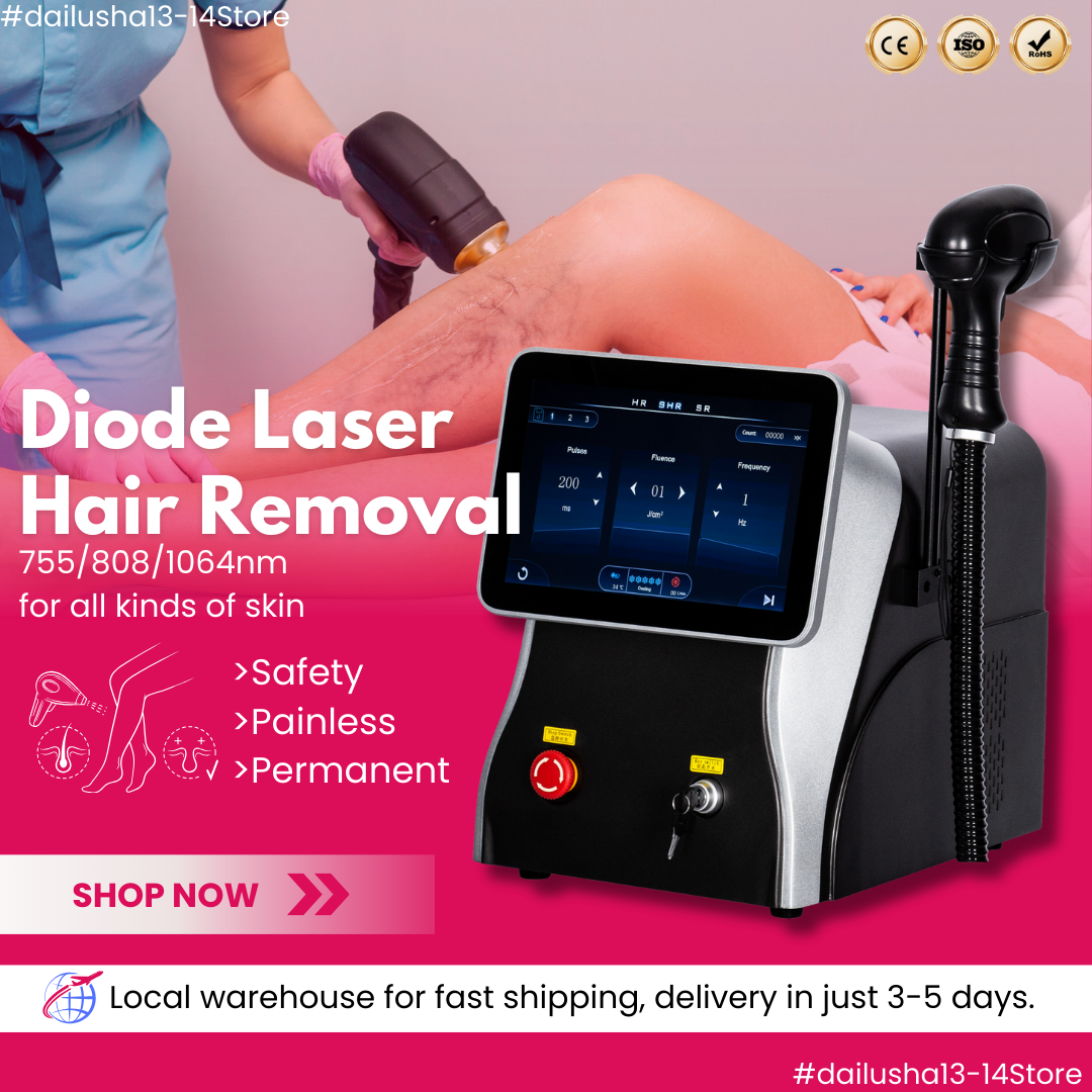 Factory Price Diode Laser Hair Removal 755 808 1064NM Freezing Painless Ice Titanium Hair Removal Professional Alexandrit Laser