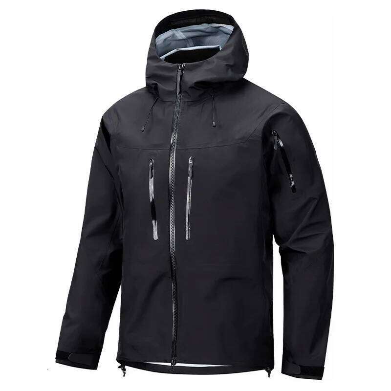 Men's Fashion Full Heat Sealed Hardshell Storm Jacket Men And Women With The Same Color Three Anti Composite Fabric 250701 250701