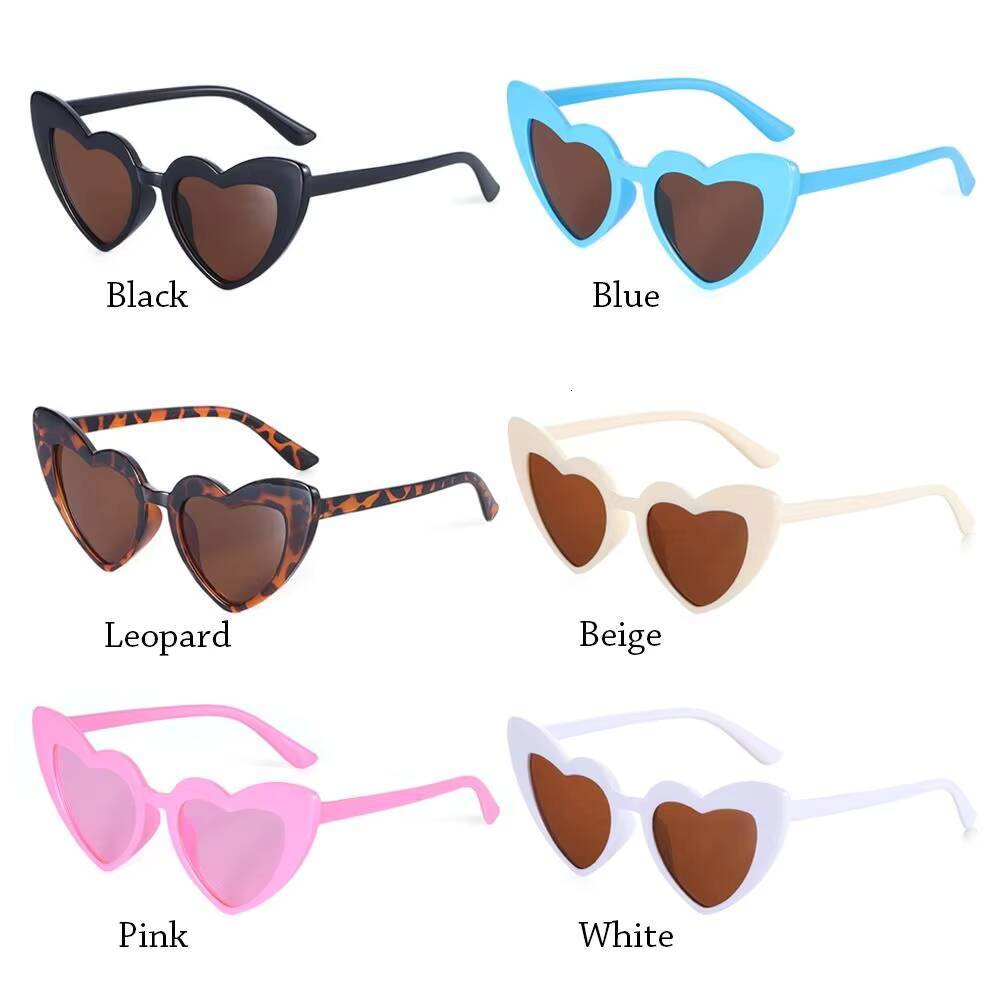 Lovely For Girls Shaped Childrens Sunglasses Unique Heart Glasses Children Kids Sunglass Costume Accessory ddmythur Z260305