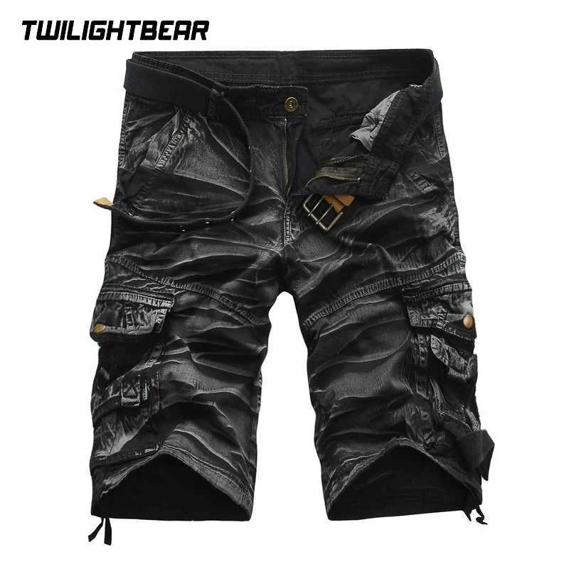 Summer Mens Cargo Shorts Multi Pocket Shorts High Quality Streetwear Cotton Camouflage Shorts Men Clothing Workwear Shorts AF9 W250705