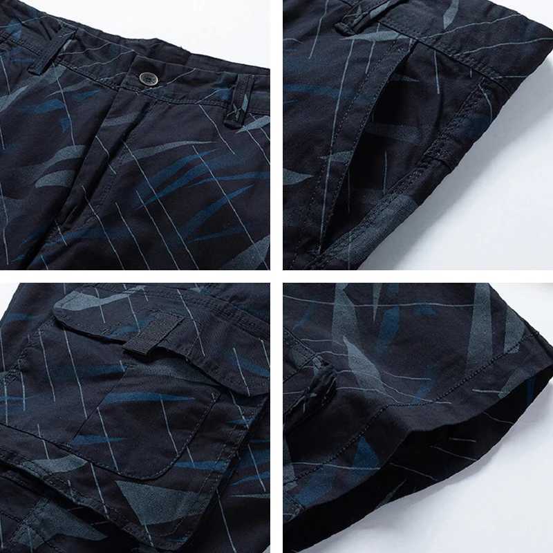 Summer Mens Cargo Shorts Men Fashion Casual Cotton Classic Brand Clothing Outdoor Military Large Size Joggers Shorts Male Hot 38 W250705