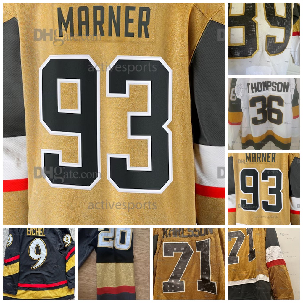 Mens Womens Youth 93 Marner Jerseys Eichel Stone Hertl Theodore Dorofeyev Kolesar McNabb Sissons Stitched Name Number Hockey