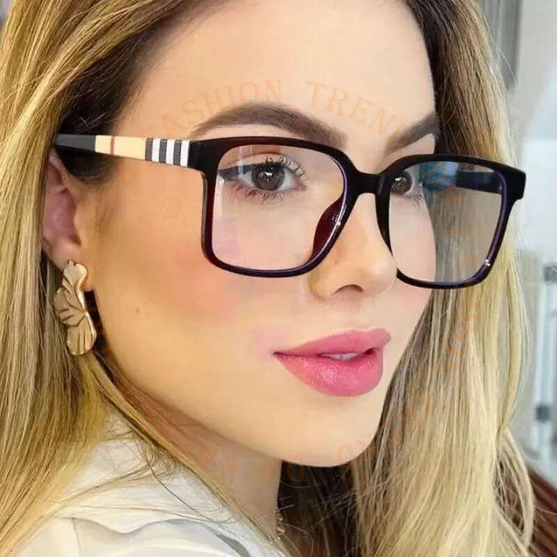 Designer Sunglasses Tr90 Retro Square Anti Blue Light Optical Glasses Frames For Men Women Fashion Prescription Office Computer Eyeglasses 7e8