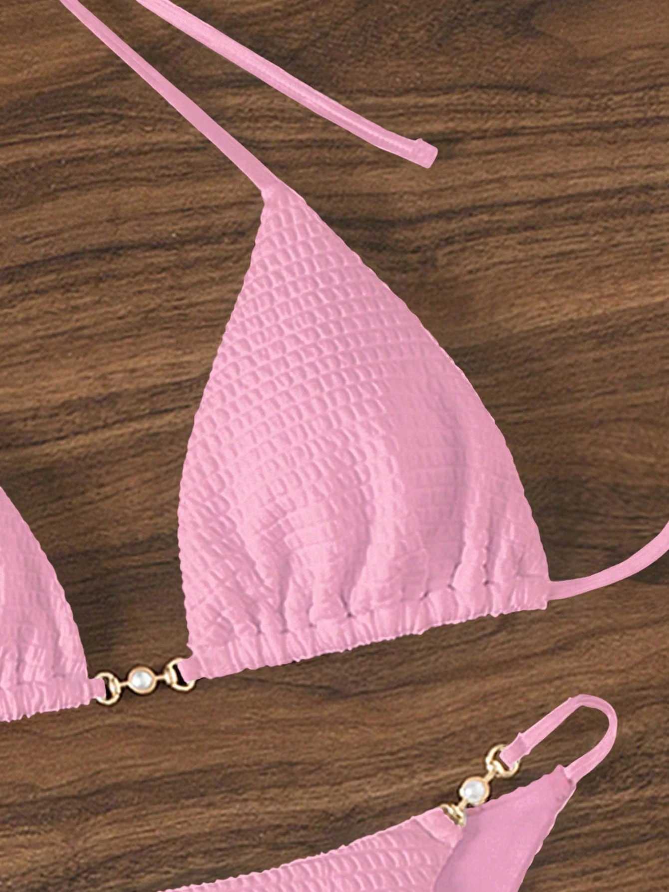 Swimsuit for women conservative split bikini seaside spa vacation photo swimsuit XJ250624