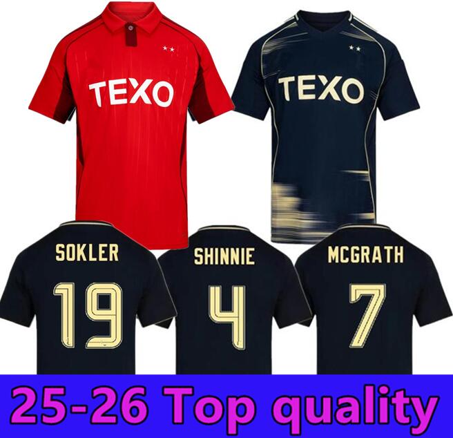 25/26 AbERdeEN FC Soccer Jerseys Kids Kit 2025 2026 Home Away North Sea Black Football Shirt Training Goalkeeper Set Red NISBET CLARKSON DABBAGH MORRIS 8899