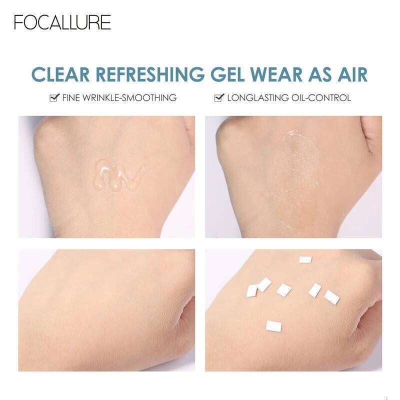 Focallure Pore Smooth Skin Surface Cover Oil Control Facial Makeup Face Base Clear Gel Primer X250705