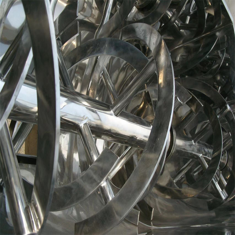 Industrial Powder Mezcladora Charcoal Ribbon Mixer Horizontal Pour Charbon Soil Compost Mixing Machine