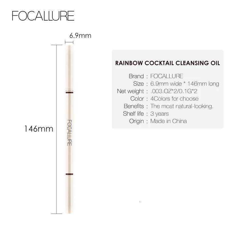FOCALLURE Pencil Ultra Fine Eyebrow Enhancer Pen Brown Waterproof Long-lasting Precise Eye Brow Makeup Beauty Cosmetics X250705
