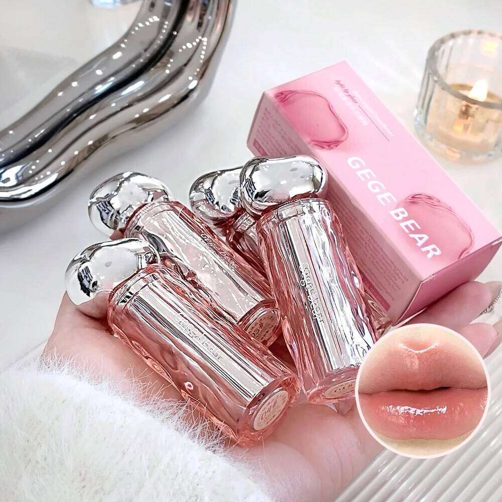 Gegebear Glass Crystal Translucent Glaze Moisturizing Mirror Long-lasting Lip Gloss