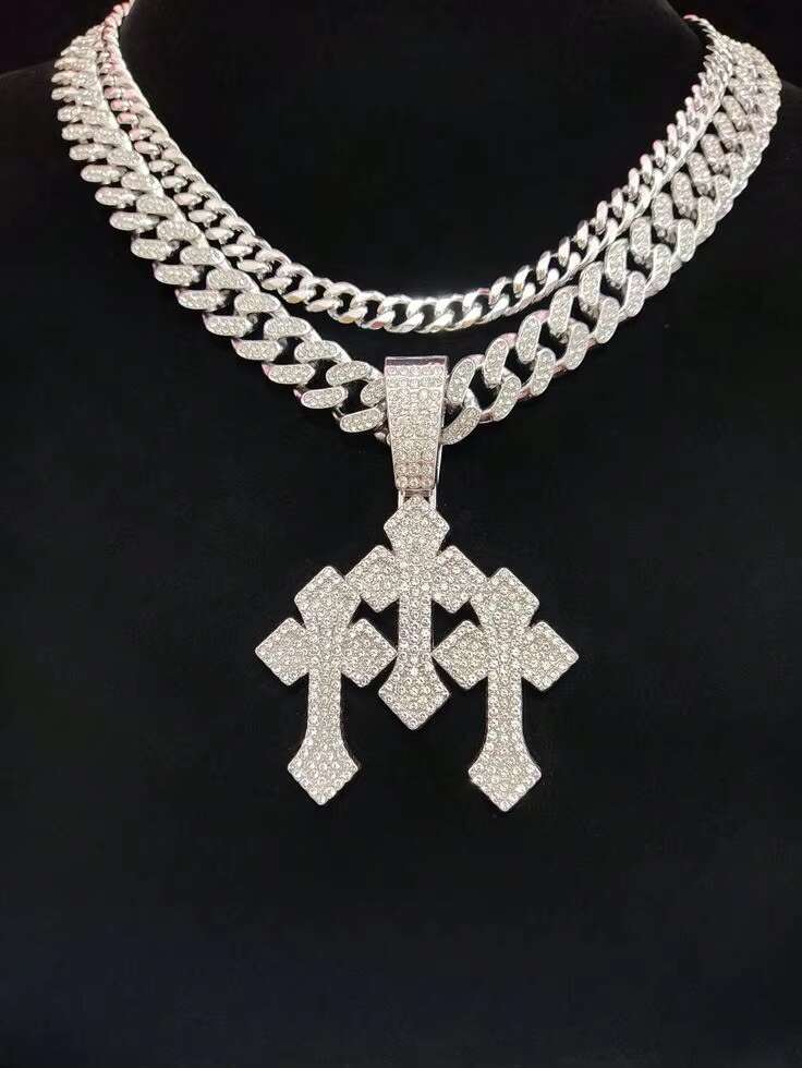 Wholesale Price Moissanite Cuban Chain Moissanite Gold Plated Necklace Cuban Chain Necklace Charm Pendant Ring Watches